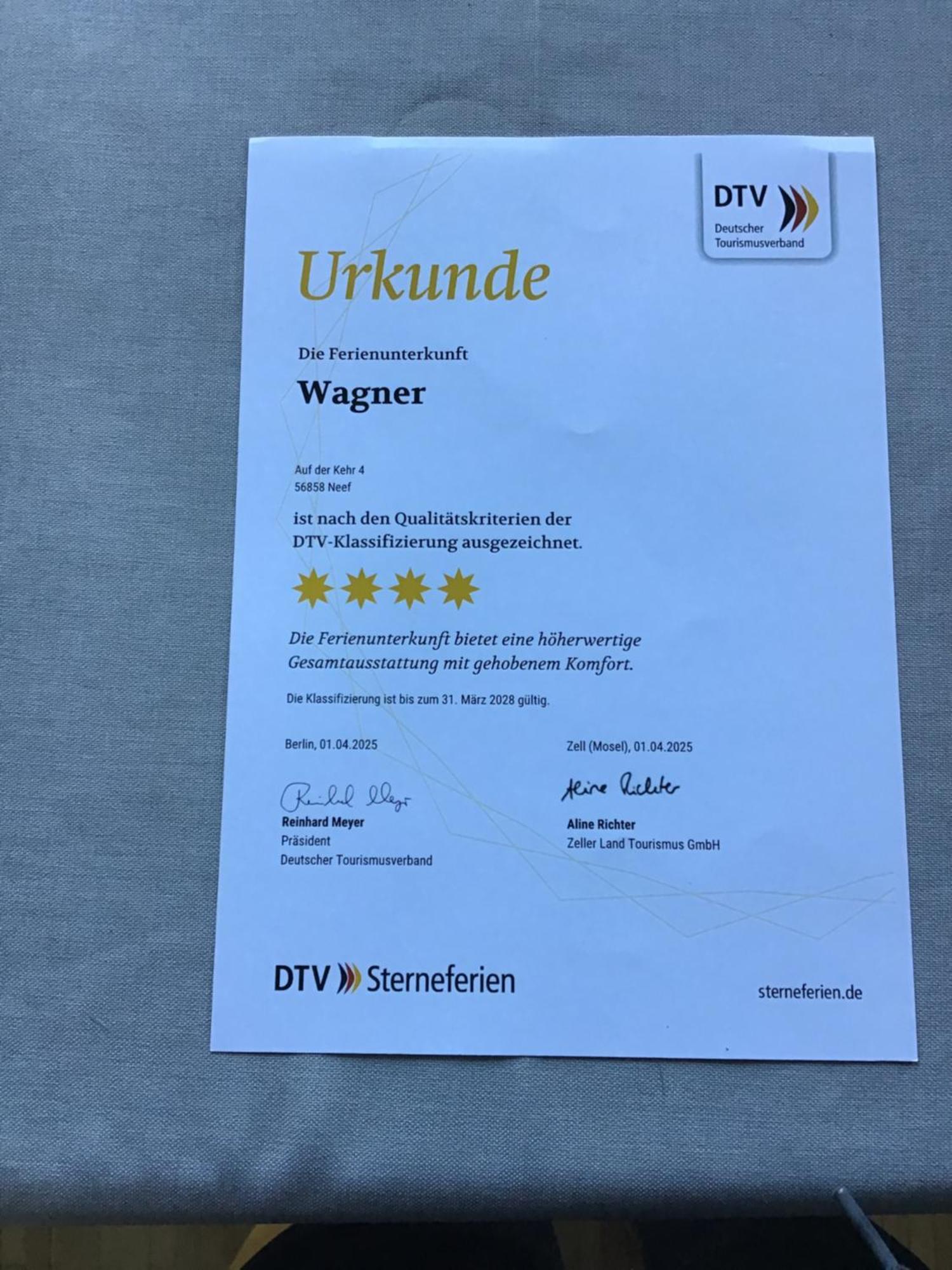Ferienwohnung Wagner 4 Sterne Neef Kültér fotó